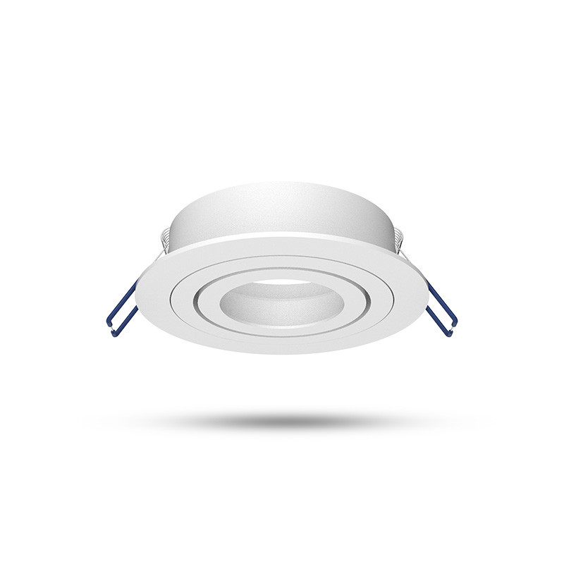 SUPPORT SPOT ROND KANTELBAAR/DRAAIBAAR WIT Ø92 mm