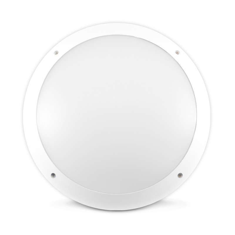 Plafonnier LED Hublot rond + Détecteur RF 30W Ø300mm 4000K IP65