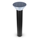 Potelet Solaire Conique LED 4W 4000K Noir 800mm