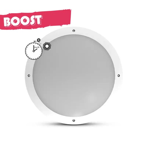 [779010] Plafonnier LED Ø300 18W 4500K + Détecteur avec préavis d'extinction