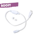 Câble alim + Emb fin + connecteur pin male / male bobine led 5050