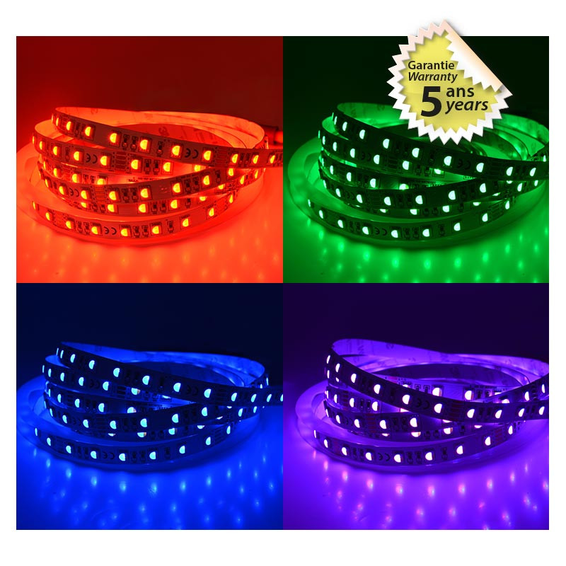 LED Strip RGBW (MONOLED) 5 m 60 LED/m 19.2W IP20 24V - 5 jaar garantie