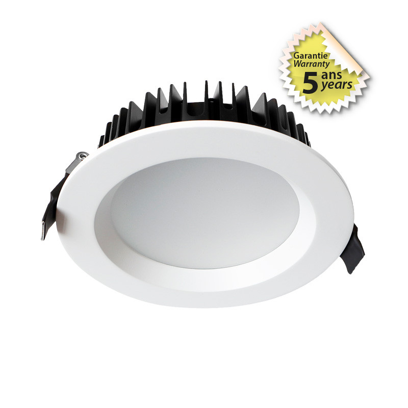 Spot LED fixe blanc rond Ø220 28W 4000K - GARANTIE 5 ANS