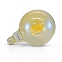 LED lamp E27 G125 Filament Golden 8W 4000K