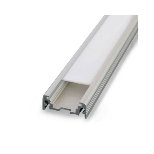 [9882] Flat Profile Aluminium Raw 2m voor 14,4mm LED strips