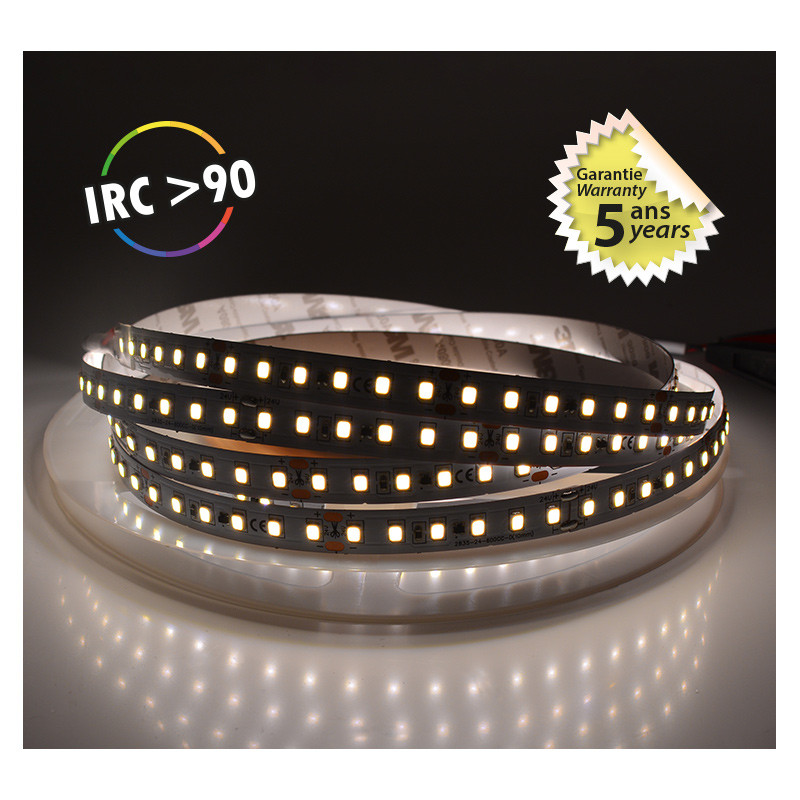 Bandeau LED 4000K 5 m 120 LED/m 72W IP20 - 24V - GARANTIE 5 ANS