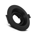 SUPPORT SPOT ROND KANTELBAAR ZWART Ø110 mm LAGE LUMINANTIE