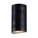 WALL MOUNT LED 2X5W 3000K CYLINDRIC BLACK IP54