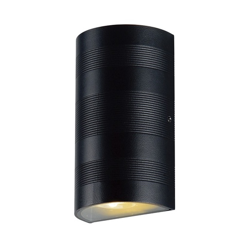 [67797] WALL MOUNT LED 2X5W 3000K CYLINDRIC BLACK IP54