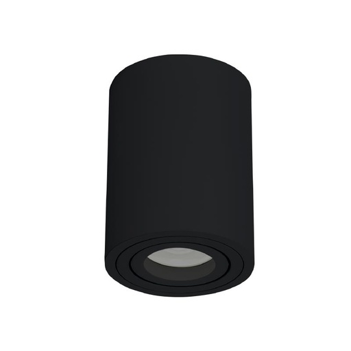 [68001] Spot Opbouw GU10 Zwarte cilinder wit