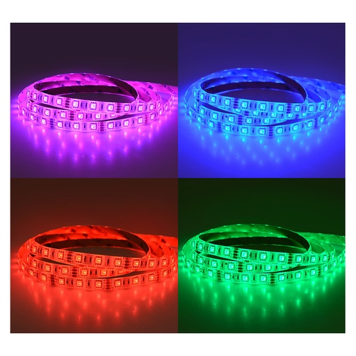 [75062] Bandeau LED RGB 5 m 60 LED/m 72W IP65 PU 12V 