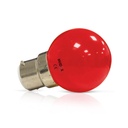 LED lamp B22 Bulb 1W Rood