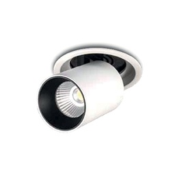 [NEC1670] SPOT SEMI-RICHTBAAR EN UITTREKBAAR WIT 7W 3000k 560lm UGR<19