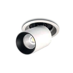 [NEC1670] SPOT Semi-orientable télescopique blanc 7w 3000k 560lm UGR<19