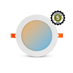 [77676] Plafonnier LED Blanc Ø175 12W CCT GARANTIE 5 ANS