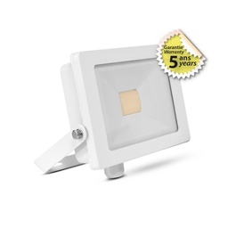 [100265] Flat LED-Schijnwerper Wit 30W 3000K zonder kabel, 5 jaar garantie