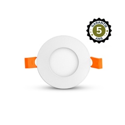 [100077] INBOUW-LED-ROND-WIT-Ø90-3W-3000K- 5 JAAR GARANTIE