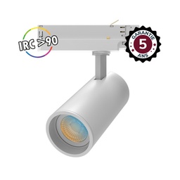 [100205] Spot LED sur Rail Blanc 35W CCT IRC90 GARANTIE 5 ANS