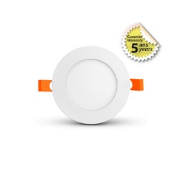 [100033] INBOUW-LED-ROND-WIT-Ø120-6W-3000K- 5 JAAR GARANTIE