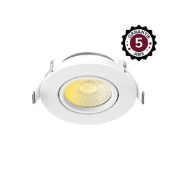 [100268] SPOT-LED-6W-CCT-BBC-DIM-IP65-INCLINABLE-BLANC
