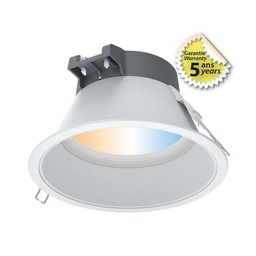 [100316] Downlight LED Wit/Zilver rond lage luminantie Ø150mm 15W 3000K