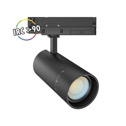 [100396] SPOT SUR RAIL 3PHASE 25/30/35W CCT ANGLE AJUSTABLE - NOIR