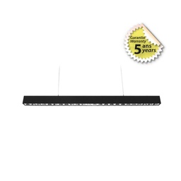 [100502] Lineaire LED Zwart 1200mm 30W 4000K UGR minder dan 19 - 5 jaar garantie