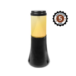 [100389] Verlichtingspaal Op zonne-energie Conisch LED 4W 4000K Zwart 500mm