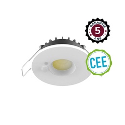 [100619] DOWNLIGHT-SPOT-6W-CCT 2700/3000/4000K-DIMBAAR + DETECTOR -WIT- 5 YEAR WARRANTY