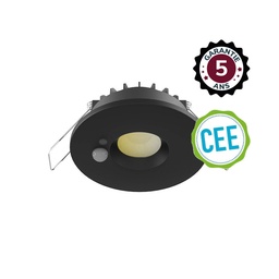 [100620] DOWNLIGHT-SPOT-6W-CCT 2700/3000/4000K-DIMMABLE + DETECTOR -BLACK- 5 YEAR WARRANTY