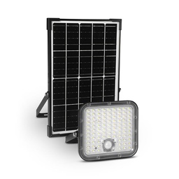 [100752] LED-Schijnwerper op zonne-energie + Detector 30W 3000K IP65 + Afstandsbediening