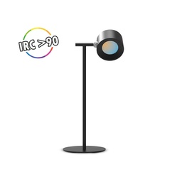 [100864] BUREAULAMP ROND ZWART 2W CCT IRC90 DIM