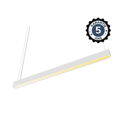 [100696] Linéaire LED prismatique Blanc 2 CCT 36W Dimmable DALI 2 - 1500 mm - Garantie 5 ans