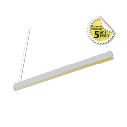 [100698] Linéaire LED réflecteur Blanc 2 CCT 24W Dimmable DALI 2 - 1200 mm - Proline - Garantie 5 ans