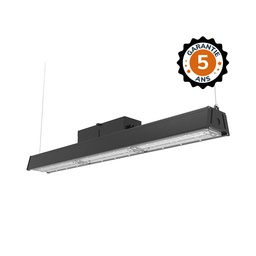 [100904] Lampe industrielle LED Intégrées Noir 150W 4000K 22500LM - Garantie 5 ans