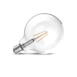 [100834] Ampoule LED E27 G125 Filament 8W 2700K