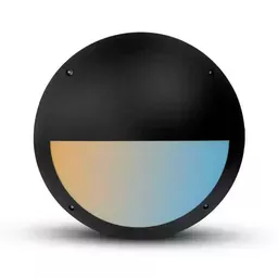 [100959] LED HUBLOT Ø300 20W CCT IP65 ASYM ZWART + DETECTOR RF UITDOOFWAARSCHUWING