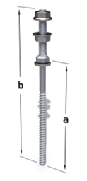 [900186] RENVARBOUT10X195 - Renusol Variosole hanger bolt steel