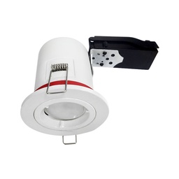 [7718] Support plafond BBC Rond Blanc avec douille automatique Ø88 mm