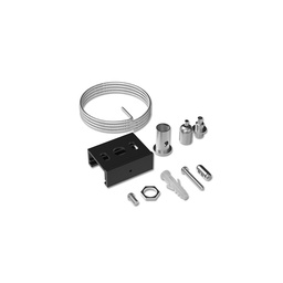 [8253] Kit de Suspension pour Rail Noir 2 m