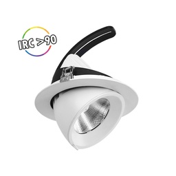 [76720] LED-Slakvorm Spotlight, richtbaar en roteerbaar 20W 4000K + Voeding