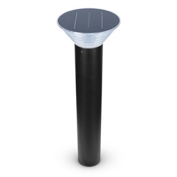 [70901] Potelet Solaire Conique LED 4W 4000K Noir 800mm