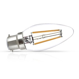 [71301] LED lamp B22 Filament Vlam 4W 2700K