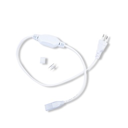 [749809] Câble alimentation + emb fin + connecteur pin male/male neon flex 27x15 mm