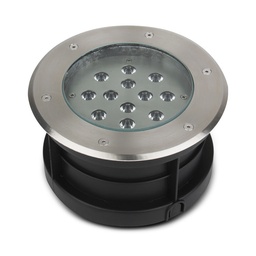 [677935] Spot LED Grond-inbouw Rond 12W 3000K Inox 316 L