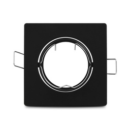 [77080] SUPPORT SPOT VIERKANT KANTELBAAR ZWART 85x85 mm