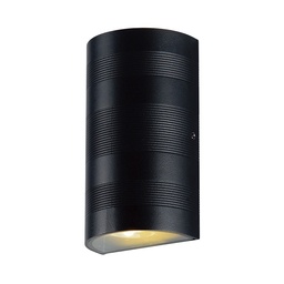 [67798] WALL MOUNT LED 2X5W 3000K CYLINDRIC BLACK IP54