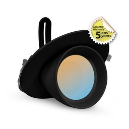 [767441] LED-Slakvorm Spotlight, richtbaar en roteerbaar Zwart 38W CCT - 5 jaar garantie