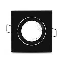 [77060] SUPPORT SPOT SQUARE ALU BLACK 83x83 mm