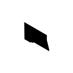 [ART101291] GSE INROOF SLATE CORNER FLASHING LEFT BLACK A1